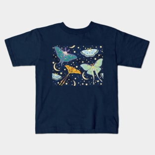 Moon Moths Kids T-Shirt